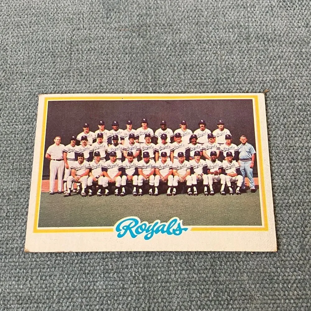 1978 Topps Kansas City Royals Baseball Card Trading Card